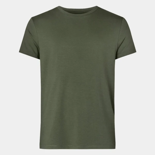 Army bambus crew neck T-shirt*Resteröds Shop