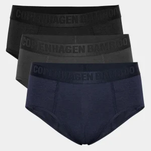 Bambus herretrusser - 3 pak sort - navy - grå*Copenhagen Bamboo Outlet