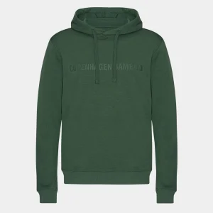 Grøn bambus hoodie med logo*Copenhagen Bamboo Online