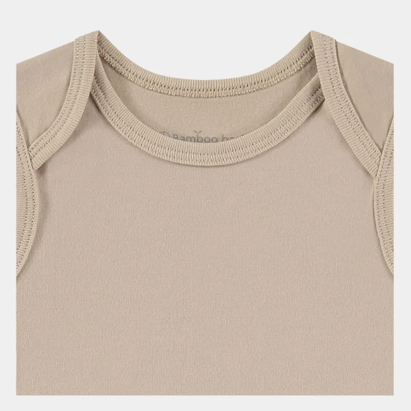 Langærmet bambus body - blå grøn beige - fra*Bamboo Basics Outlet