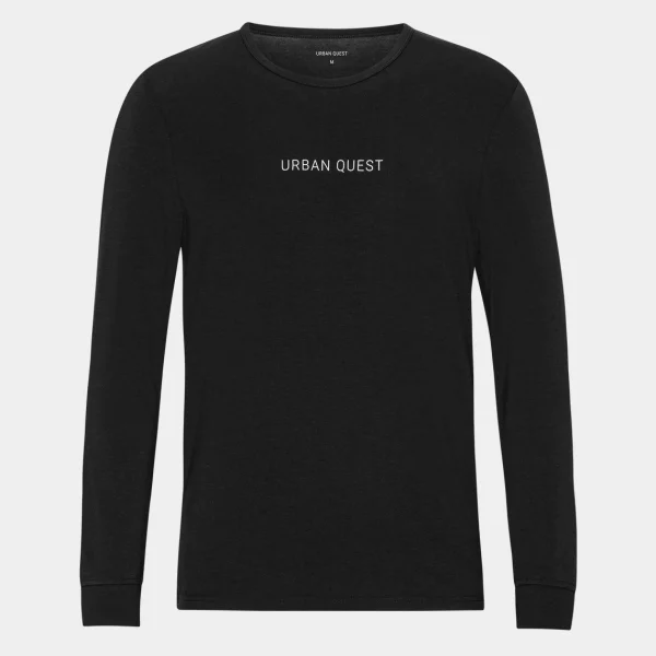 Langærmet bambus T-shirt*Urban Quest Flash Sale