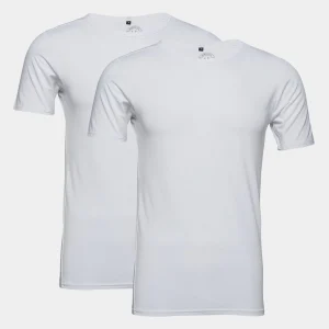 2 pak e slim fit T-shirts i bambusviskose*Lindbergh Outlet