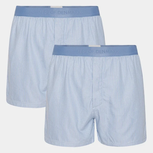 2 par lyseblå stribet bambus boxershorts*JBS of Denmark Hot