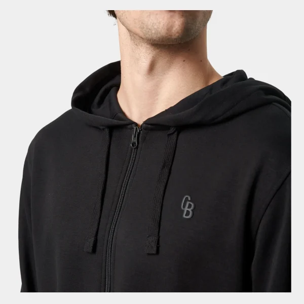 Sort bambus hoodie joggingsæt med lynlås*Copenhagen Bamboo Store