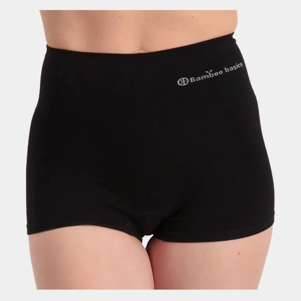 Stella højtaljede, korrigerende bambus hotpants -*Bamboo Basics Outlet