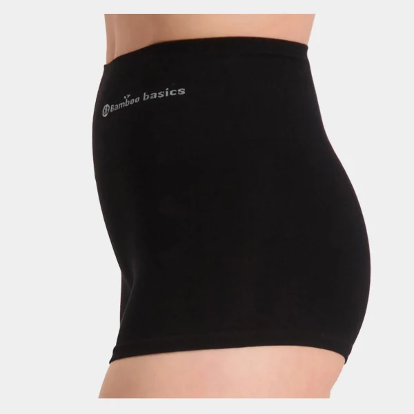 Stella højtaljede, korrigerende bambus hotpants -*Bamboo Basics Outlet